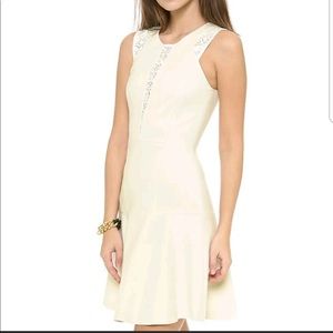 Rebecca Taylor Lance Ponte Ivory Dress
